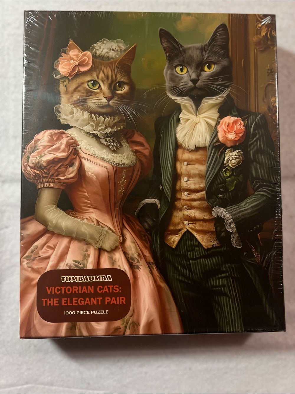 Tumbaumba Victorian Cats The Elegant Pair 1000 Piece Jigsaw Puzzle New Sealed